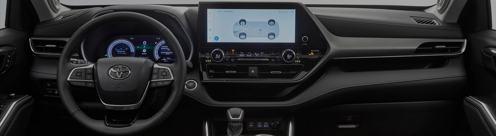 Highlander HEV interior
